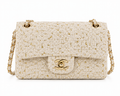 CC Ivory Tweed Chain Bag – Gold Edition